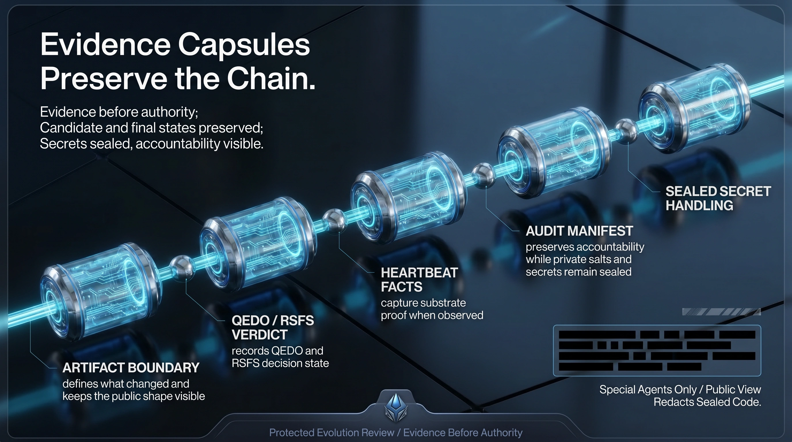 Evidence Capsules Preserve the Chain schematic plate