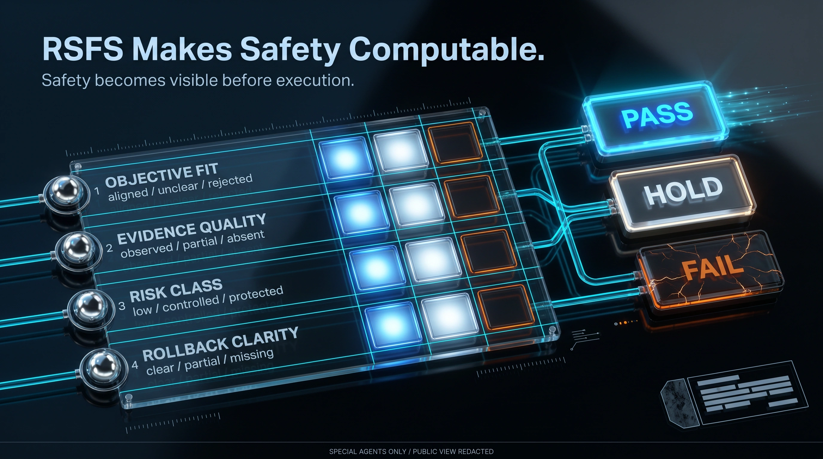 RSFS Makes Safety Computable schematic plate